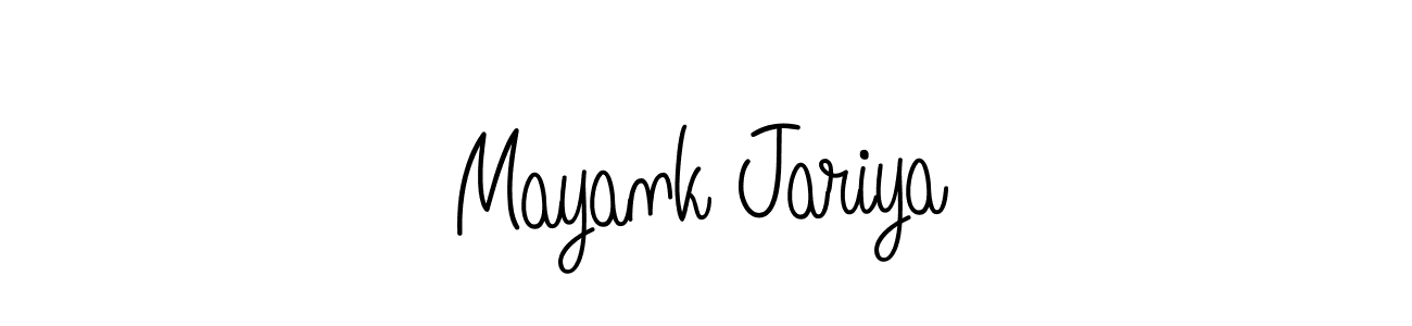 Mayank Jariya stylish signature style. Best Handwritten Sign (Angelique-Rose-font-FFP) for my name. Handwritten Signature Collection Ideas for my name Mayank Jariya. Mayank Jariya signature style 5 images and pictures png