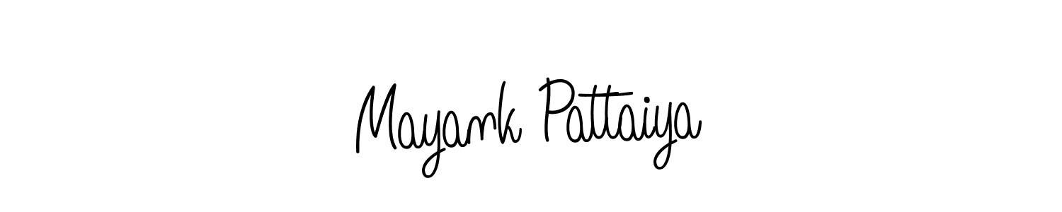 Design your own signature with our free online signature maker. With this signature software, you can create a handwritten (Angelique-Rose-font-FFP) signature for name Mayank Pattaiya. Mayank Pattaiya signature style 5 images and pictures png