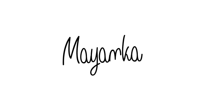 How to make Mayanka name signature. Use Angelique-Rose-font-FFP style for creating short signs online. This is the latest handwritten sign. Mayanka signature style 5 images and pictures png