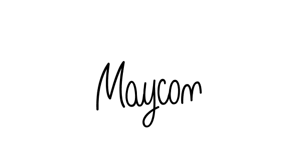 Also we have Maycon name is the best signature style. Create professional handwritten signature collection using Angelique-Rose-font-FFP autograph style. Maycon signature style 5 images and pictures png