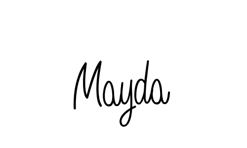 The best way (Angelique-Rose-font-FFP) to make a short signature is to pick only two or three words in your name. The name Mayda include a total of six letters. For converting this name. Mayda signature style 5 images and pictures png