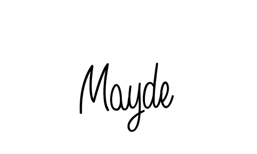 How to Draw Mayde signature style? Angelique-Rose-font-FFP is a latest design signature styles for name Mayde. Mayde signature style 5 images and pictures png