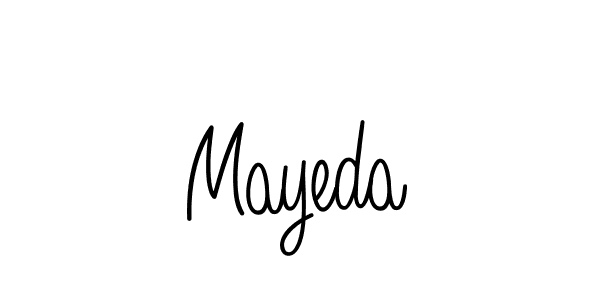 How to make Mayeda name signature. Use Angelique-Rose-font-FFP style for creating short signs online. This is the latest handwritten sign. Mayeda signature style 5 images and pictures png