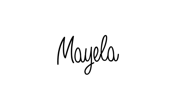 Also we have Mayela name is the best signature style. Create professional handwritten signature collection using Angelique-Rose-font-FFP autograph style. Mayela signature style 5 images and pictures png
