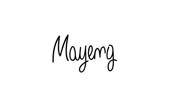 How to Draw Mayeng signature style? Angelique-Rose-font-FFP is a latest design signature styles for name Mayeng. Mayeng signature style 5 images and pictures png