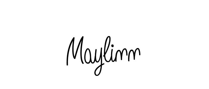 Maylinn stylish signature style. Best Handwritten Sign (Angelique-Rose-font-FFP) for my name. Handwritten Signature Collection Ideas for my name Maylinn. Maylinn signature style 5 images and pictures png