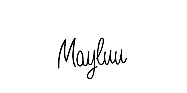 How to Draw Mayluu signature style? Angelique-Rose-font-FFP is a latest design signature styles for name Mayluu. Mayluu signature style 5 images and pictures png