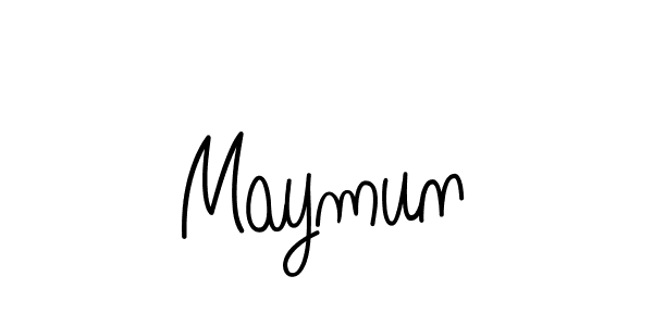 Also we have Maymun name is the best signature style. Create professional handwritten signature collection using Angelique-Rose-font-FFP autograph style. Maymun signature style 5 images and pictures png