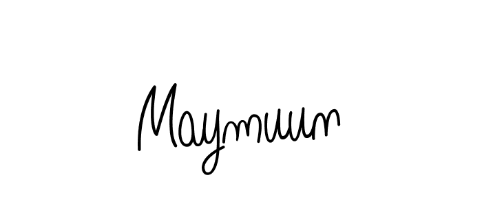 How to Draw Maymuun signature style? Angelique-Rose-font-FFP is a latest design signature styles for name Maymuun. Maymuun signature style 5 images and pictures png
