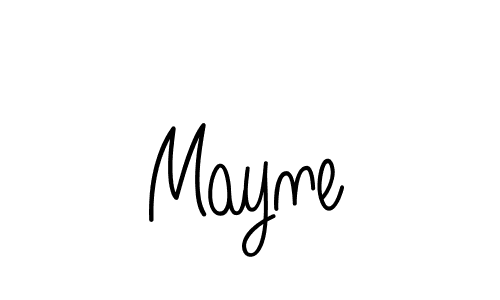 You should practise on your own different ways (Angelique-Rose-font-FFP) to write your name (Mayne) in signature. don't let someone else do it for you. Mayne signature style 5 images and pictures png