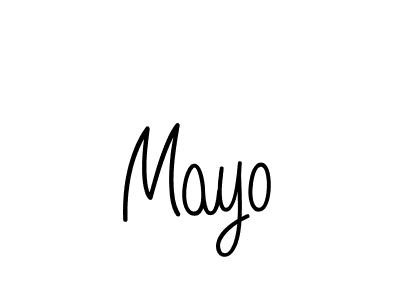 Mayo stylish signature style. Best Handwritten Sign (Angelique-Rose-font-FFP) for my name. Handwritten Signature Collection Ideas for my name Mayo. Mayo signature style 5 images and pictures png