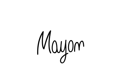 The best way (Angelique-Rose-font-FFP) to make a short signature is to pick only two or three words in your name. The name Mayon include a total of six letters. For converting this name. Mayon signature style 5 images and pictures png