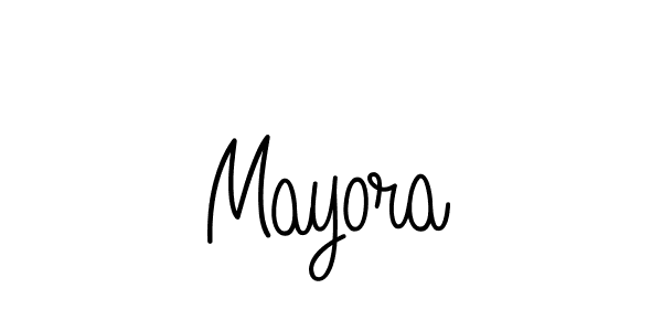 Mayora stylish signature style. Best Handwritten Sign (Angelique-Rose-font-FFP) for my name. Handwritten Signature Collection Ideas for my name Mayora. Mayora signature style 5 images and pictures png