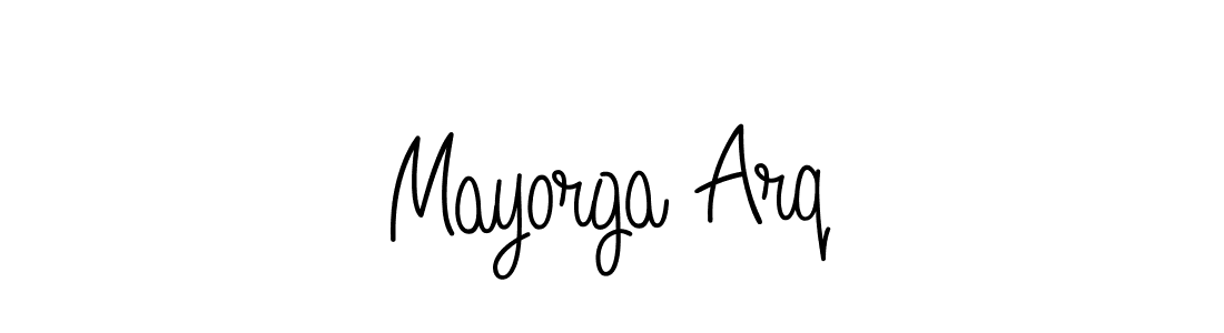 Mayorga Arq stylish signature style. Best Handwritten Sign (Angelique-Rose-font-FFP) for my name. Handwritten Signature Collection Ideas for my name Mayorga Arq. Mayorga Arq signature style 5 images and pictures png