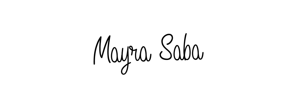 Make a short Mayra Saba signature style. Manage your documents anywhere anytime using Angelique-Rose-font-FFP. Create and add eSignatures, submit forms, share and send files easily. Mayra Saba signature style 5 images and pictures png