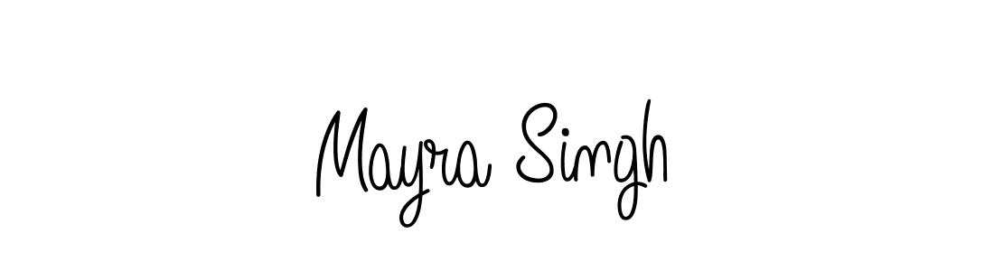 The best way (Angelique-Rose-font-FFP) to make a short signature is to pick only two or three words in your name. The name Mayra Singh include a total of six letters. For converting this name. Mayra Singh signature style 5 images and pictures png