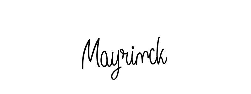 Mayrinck stylish signature style. Best Handwritten Sign (Angelique-Rose-font-FFP) for my name. Handwritten Signature Collection Ideas for my name Mayrinck. Mayrinck signature style 5 images and pictures png