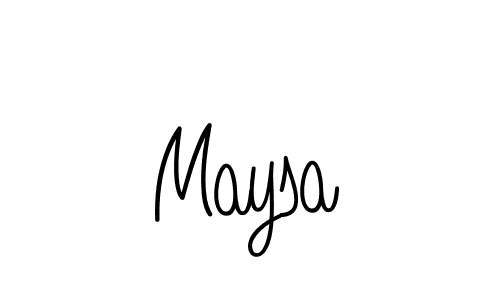 How to Draw Maysa signature style? Angelique-Rose-font-FFP is a latest design signature styles for name Maysa. Maysa signature style 5 images and pictures png
