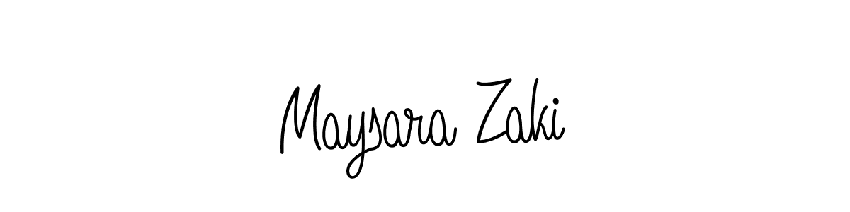 How to make Maysara Zaki name signature. Use Angelique-Rose-font-FFP style for creating short signs online. This is the latest handwritten sign. Maysara Zaki signature style 5 images and pictures png