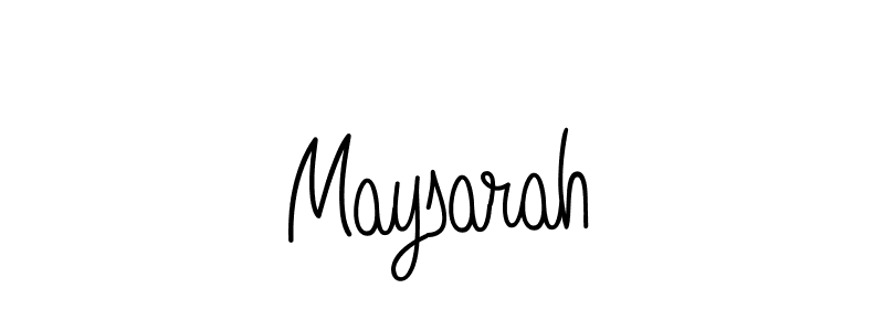 Design your own signature with our free online signature maker. With this signature software, you can create a handwritten (Angelique-Rose-font-FFP) signature for name Maysarah. Maysarah signature style 5 images and pictures png