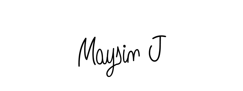 Make a beautiful signature design for name Maysin J. Use this online signature maker to create a handwritten signature for free. Maysin J signature style 5 images and pictures png