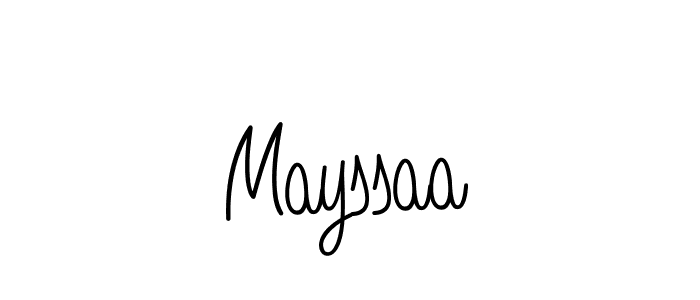 Mayssaa stylish signature style. Best Handwritten Sign (Angelique-Rose-font-FFP) for my name. Handwritten Signature Collection Ideas for my name Mayssaa. Mayssaa signature style 5 images and pictures png