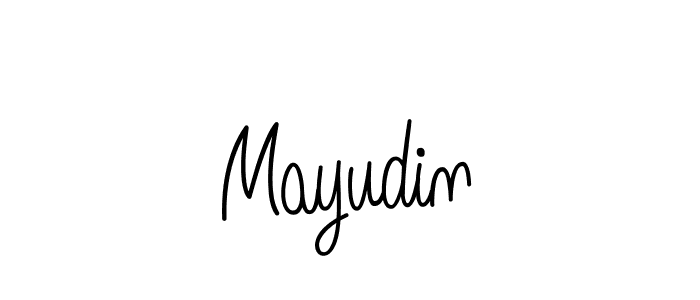 How to make Mayudin signature? Angelique-Rose-font-FFP is a professional autograph style. Create handwritten signature for Mayudin name. Mayudin signature style 5 images and pictures png