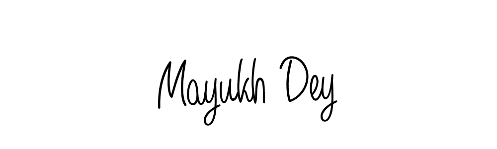 Use a signature maker to create a handwritten signature online. With this signature software, you can design (Angelique-Rose-font-FFP) your own signature for name Mayukh Dey. Mayukh Dey signature style 5 images and pictures png