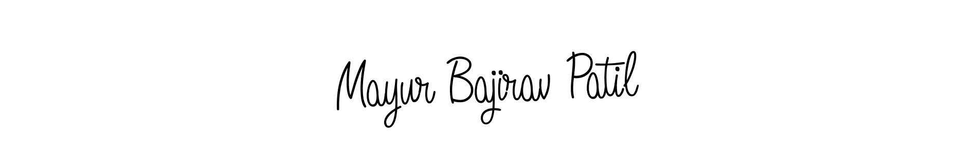 Use a signature maker to create a handwritten signature online. With this signature software, you can design (Angelique-Rose-font-FFP) your own signature for name Mayur Bajirav Patil. Mayur Bajirav Patil signature style 5 images and pictures png