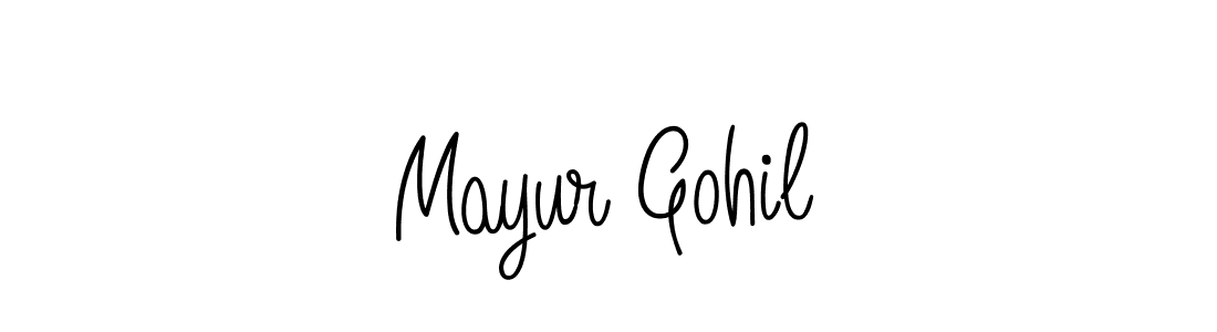 It looks lik you need a new signature style for name Mayur Gohil. Design unique handwritten (Angelique-Rose-font-FFP) signature with our free signature maker in just a few clicks. Mayur Gohil signature style 5 images and pictures png