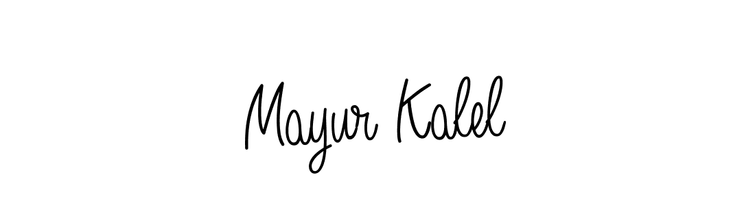 The best way (Angelique-Rose-font-FFP) to make a short signature is to pick only two or three words in your name. The name Mayur Kalel include a total of six letters. For converting this name. Mayur Kalel signature style 5 images and pictures png