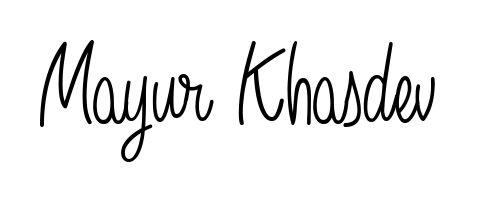 The best way (Angelique-Rose-font-FFP) to make a short signature is to pick only two or three words in your name. For converting this name Mayur Khasdev. Mayur Khasdev signature style 5 images and pictures png