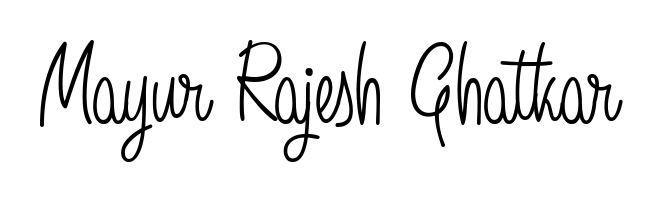 An effortless, minimalist signature concept for Mayur Rajesh Ghatkar using Angelique-Rose-font-FFP design. Clean lines that look great on any document. Mayur Rajesh Ghatkar signature style 5 images and pictures png