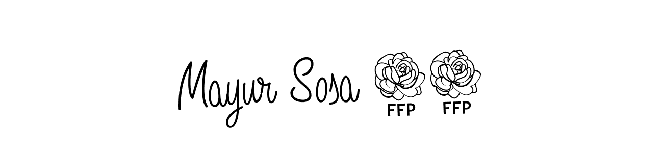 Also we have Mayur Sosa 09 name is the best signature style. Create professional handwritten signature collection using Angelique-Rose-font-FFP autograph style. Mayur Sosa 09 signature style 5 images and pictures png