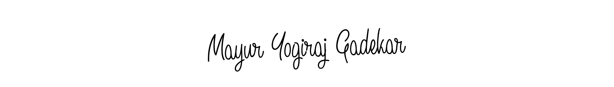 The best way (Angelique-Rose-font-FFP) to make a short signature is to pick only two or three words in your name. The name Mayur Yogiraj Gadekar include a total of six letters. For converting this name. Mayur Yogiraj Gadekar signature style 5 images and pictures png