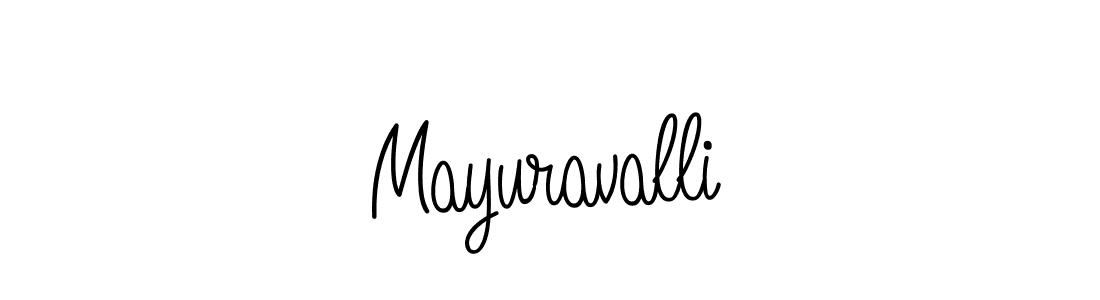 Design your own signature with our free online signature maker. With this signature software, you can create a handwritten (Angelique-Rose-font-FFP) signature for name Mayuravalli. Mayuravalli signature style 5 images and pictures png