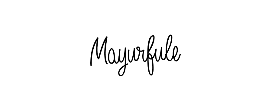 if you are searching for the best signature style for your name Mayurfule. so please give up your signature search. here we have designed multiple signature styles  using Angelique-Rose-font-FFP. Mayurfule signature style 5 images and pictures png