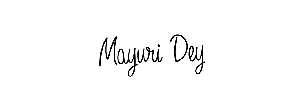 How to make Mayuri Dey signature? Angelique-Rose-font-FFP is a professional autograph style. Create handwritten signature for Mayuri Dey name. Mayuri Dey signature style 5 images and pictures png