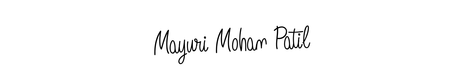 Create a beautiful signature design for name Mayuri Mohan Patil. With this signature (Angelique-Rose-font-FFP) fonts, you can make a handwritten signature for free. Mayuri Mohan Patil signature style 5 images and pictures png