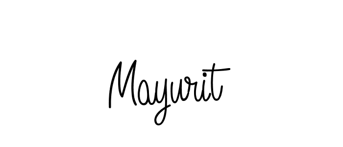 How to make Mayurit name signature. Use Angelique-Rose-font-FFP style for creating short signs online. This is the latest handwritten sign. Mayurit signature style 5 images and pictures png