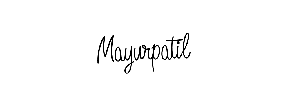 Design your own signature with our free online signature maker. With this signature software, you can create a handwritten (Angelique-Rose-font-FFP) signature for name Mayurpatil. Mayurpatil signature style 5 images and pictures png