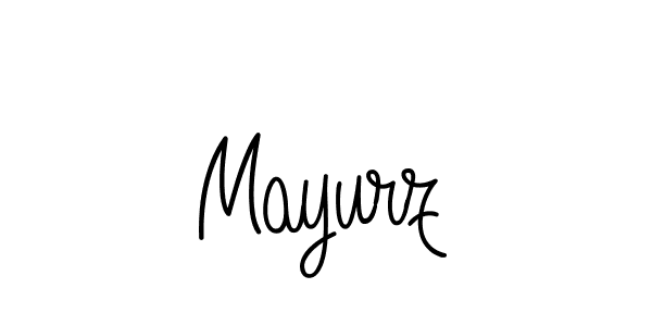Design your own signature with our free online signature maker. With this signature software, you can create a handwritten (Angelique-Rose-font-FFP) signature for name Mayurz. Mayurz signature style 5 images and pictures png