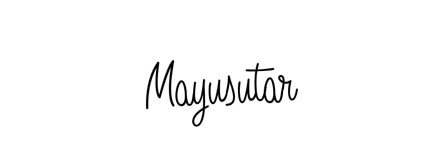 You should practise on your own different ways (Angelique-Rose-font-FFP) to write your name (Mayusutar) in signature. don't let someone else do it for you. Mayusutar signature style 5 images and pictures png