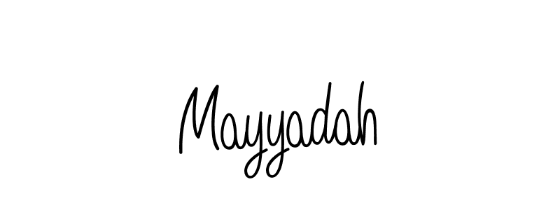 The best way (Angelique-Rose-font-FFP) to make a short signature is to pick only two or three words in your name. The name Mayyadah include a total of six letters. For converting this name. Mayyadah signature style 5 images and pictures png