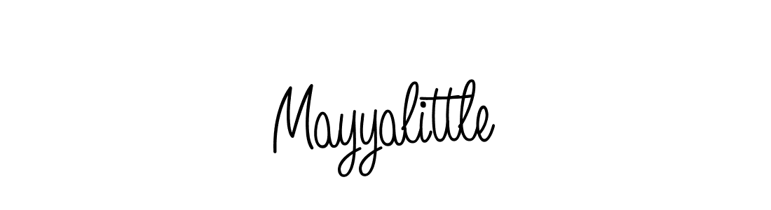 Mayyalittle stylish signature style. Best Handwritten Sign (Angelique-Rose-font-FFP) for my name. Handwritten Signature Collection Ideas for my name Mayyalittle. Mayyalittle signature style 5 images and pictures png