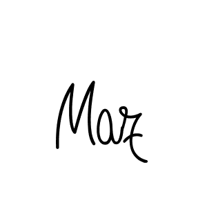 How to make Maz name signature. Use Angelique-Rose-font-FFP style for creating short signs online. This is the latest handwritten sign. Maz signature style 5 images and pictures png