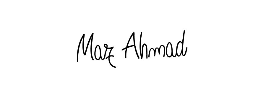 Also we have Maz Ahmad name is the best signature style. Create professional handwritten signature collection using Angelique-Rose-font-FFP autograph style. Maz Ahmad signature style 5 images and pictures png