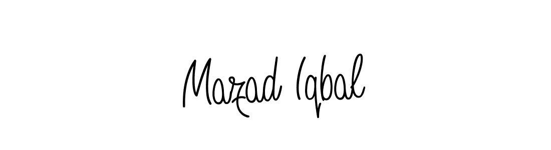 Design your own signature with our free online signature maker. With this signature software, you can create a handwritten (Angelique-Rose-font-FFP) signature for name Mazad Iqbal. Mazad Iqbal signature style 5 images and pictures png