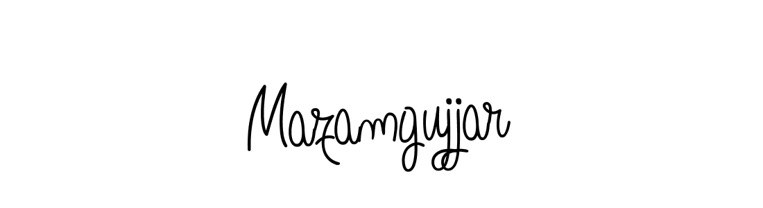 Also we have Mazamgujjar name is the best signature style. Create professional handwritten signature collection using Angelique-Rose-font-FFP autograph style. Mazamgujjar signature style 5 images and pictures png