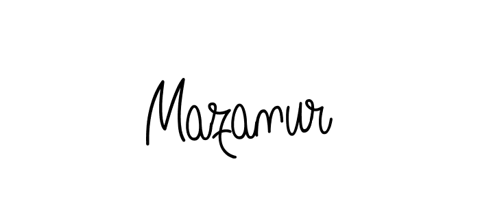 Also we have Mazanur name is the best signature style. Create professional handwritten signature collection using Angelique-Rose-font-FFP autograph style. Mazanur signature style 5 images and pictures png